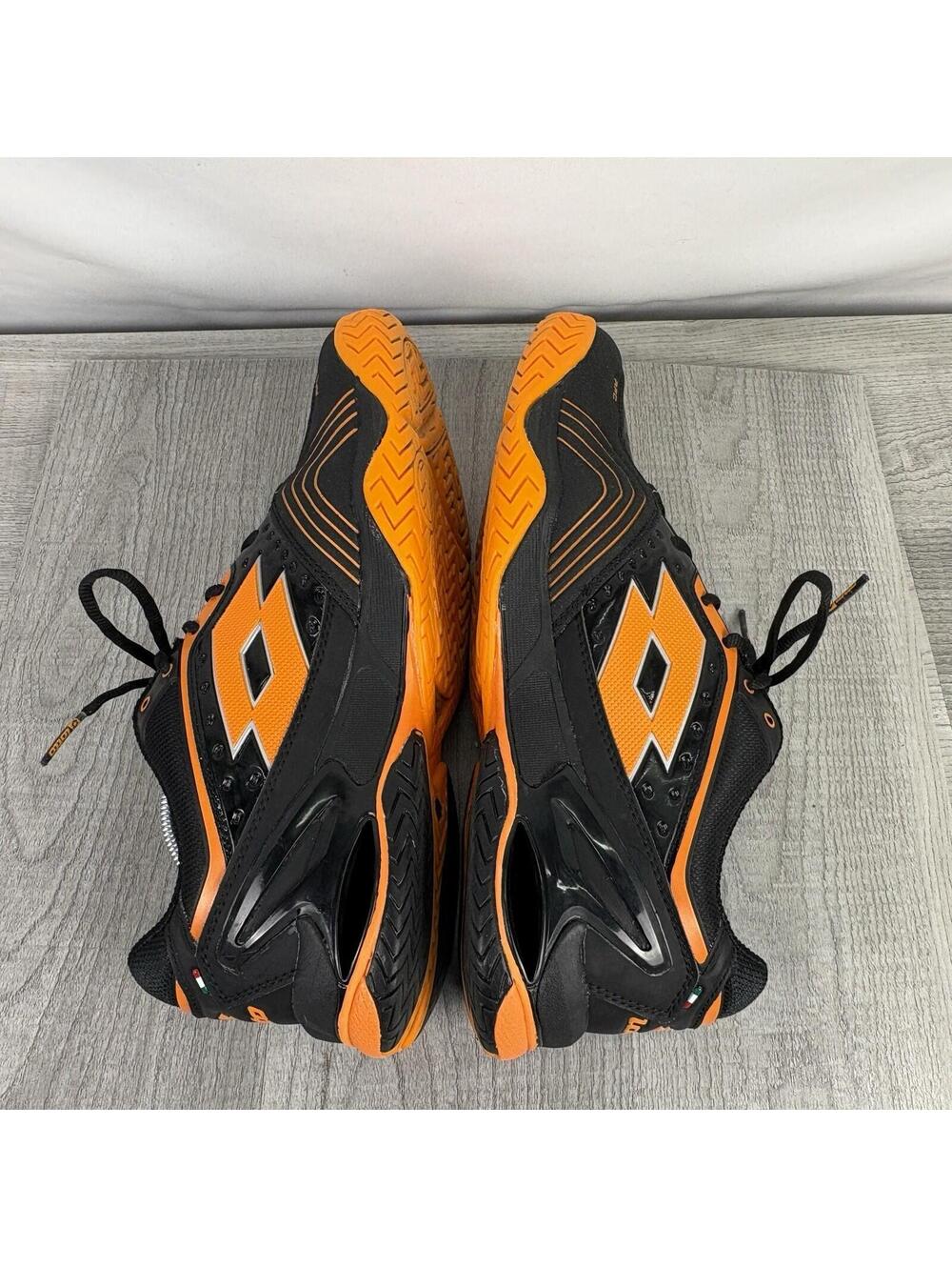 Lotto Raptor Syn-Pulse Indoor Court Shoes Men’s Size 11 (US) Black/Orange - Picture 5 of 15